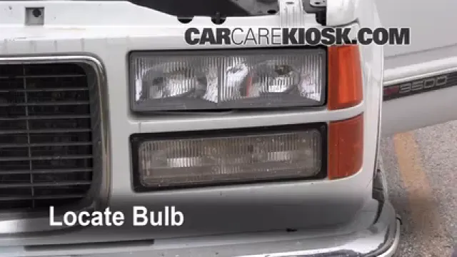 2000 GMC C3500 Sierra SL 7.4L V8 Extended Cab Pickup (2 Door) Éclairage Feu de jour (remplacer l'ampoule)